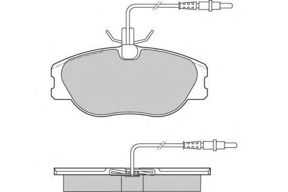 Комплект тормозных колодок, дисковый тормоз E.T.F. 12-0598