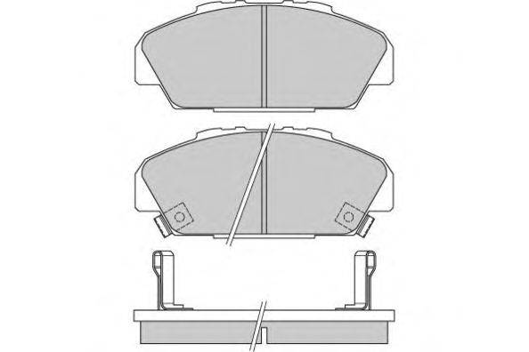 Комплект тормозных колодок, дисковый тормоз E.T.F. 12-0648