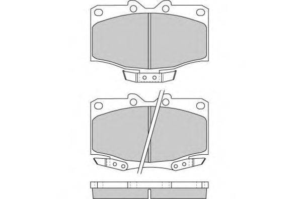 Комплект тормозных колодок, дисковый тормоз E.T.F. 12-0725