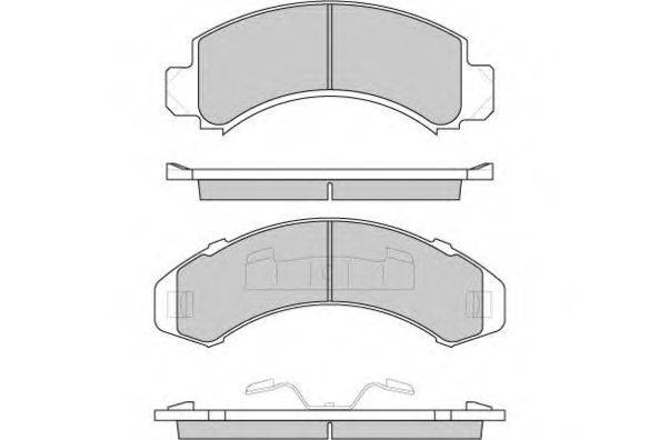 Комплект тормозных колодок, дисковый тормоз E.T.F. 12-0782