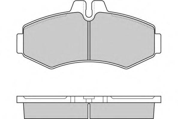 Комплект тормозных колодок, дисковый тормоз E.T.F. 23022