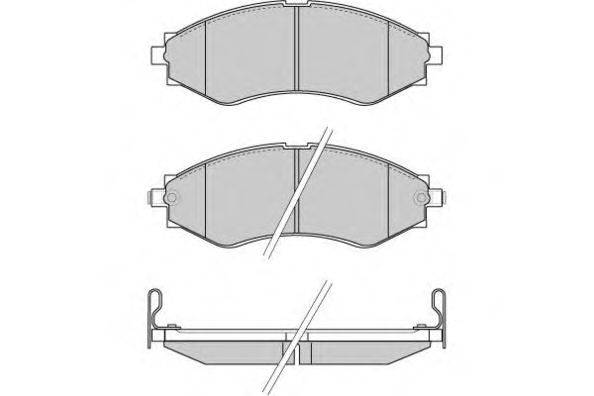 Комплект тормозных колодок, дисковый тормоз E.T.F. 12-0834