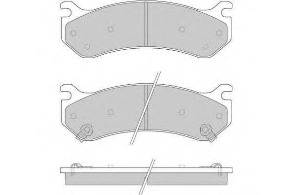 Комплект тормозных колодок, дисковый тормоз E.T.F. 12-0918