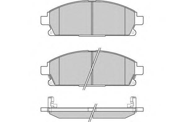 Комплект тормозных колодок, дисковый тормоз E.T.F. 23420
