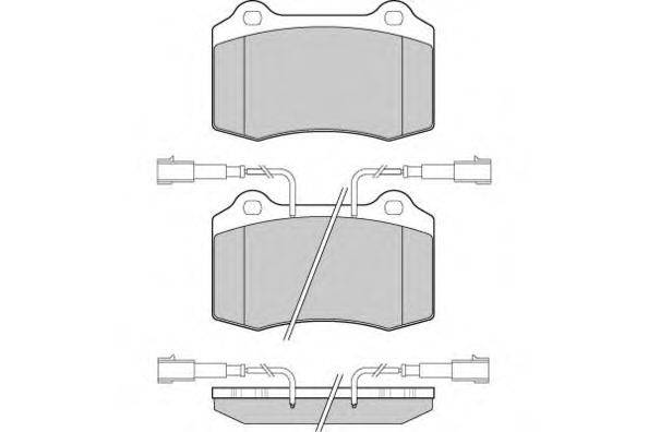 Комплект тормозных колодок, дисковый тормоз E.T.F. 23382