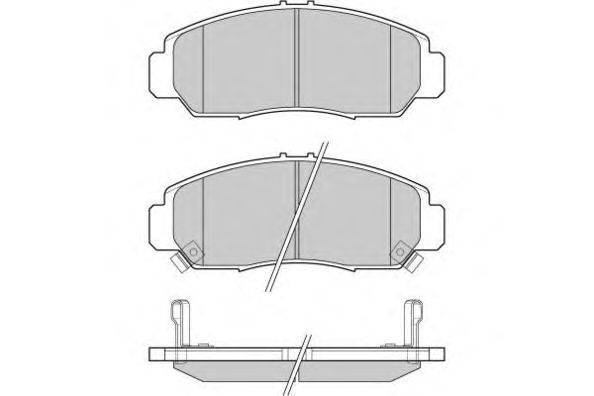Комплект тормозных колодок, дисковый тормоз E.T.F. 12-1059