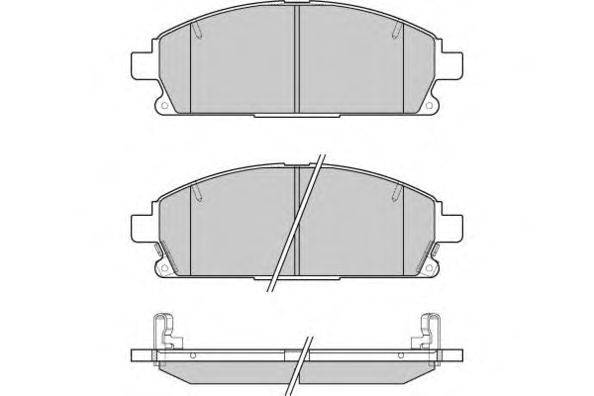 Комплект тормозных колодок, дисковый тормоз E.T.F. 12-1068