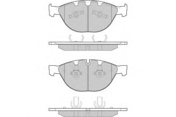 Комплект тормозных колодок, дисковый тормоз E.T.F. 23792