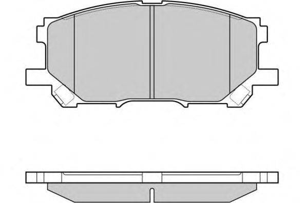 Комплект тормозных колодок, дисковый тормоз E.T.F. 121168