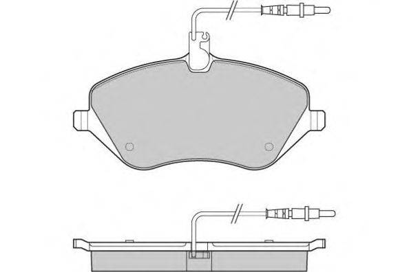 Комплект тормозных колодок, дисковый тормоз E.T.F. 12-1181