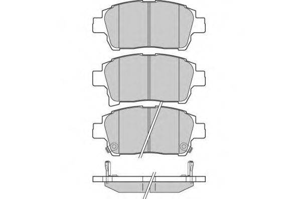Комплект тормозных колодок, дисковый тормоз E.T.F. 121201