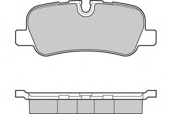 Комплект тормозных колодок, дисковый тормоз E.T.F. 12-1207