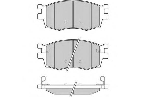 Комплект тормозных колодок, дисковый тормоз E.T.F. 12-1240