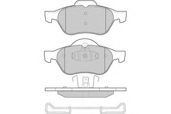 Комплект тормозных колодок, дисковый тормоз E.T.F. 24535