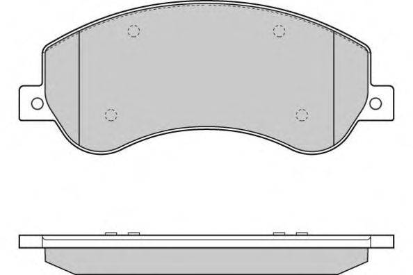 Комплект тормозных колодок, дисковый тормоз E.T.F. 24484