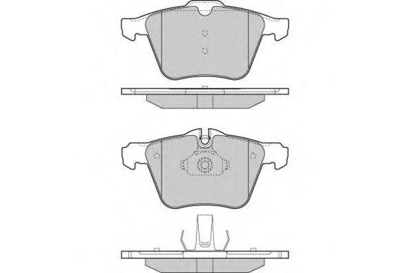 Комплект тормозных колодок, дисковый тормоз E.T.F. 121299