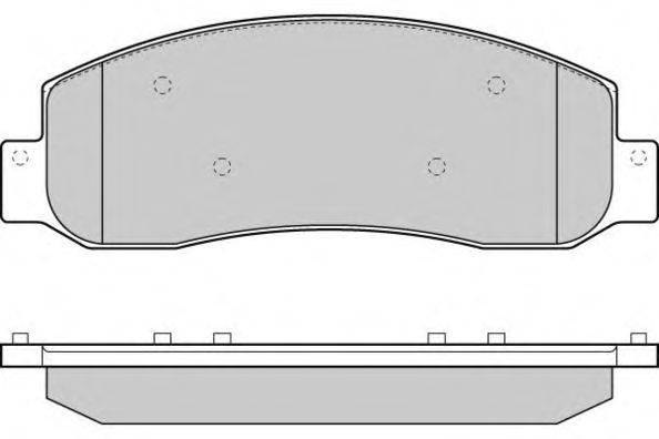 Комплект тормозных колодок, дисковый тормоз E.T.F. 121306