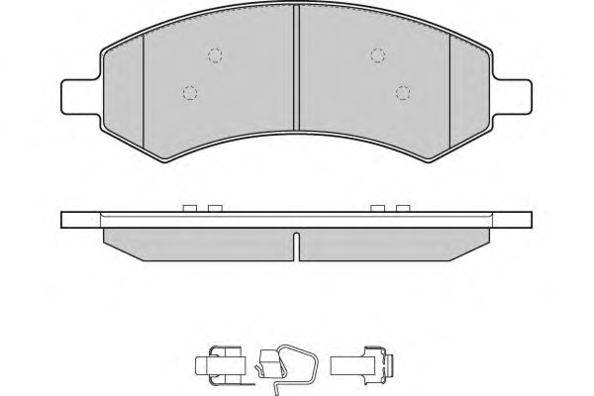 Комплект тормозных колодок, дисковый тормоз E.T.F. 121310