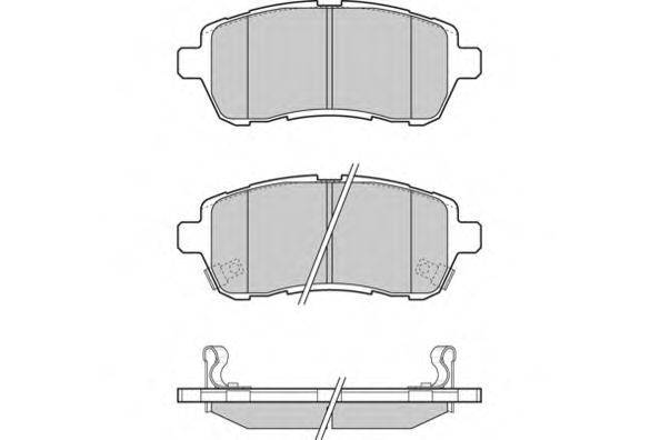 Комплект тормозных колодок, дисковый тормоз E.T.F. 24283