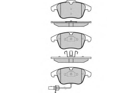 Комплект тормозных колодок, дисковый тормоз E.T.F. 24749