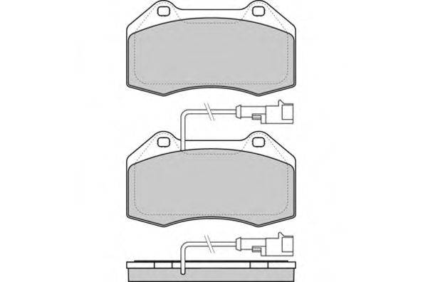 Комплект тормозных колодок, дисковый тормоз E.T.F. 12-1354