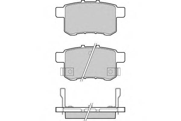 Комплект тормозных колодок, дисковый тормоз E.T.F. 121370