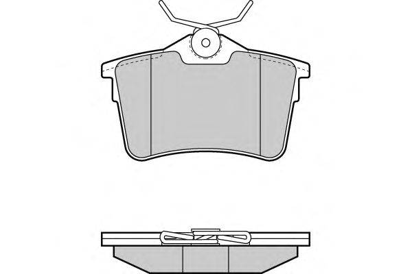 Комплект тормозных колодок, дисковый тормоз E.T.F. 12-1386