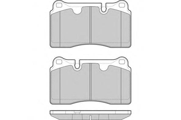 Комплект тормозных колодок, дисковый тормоз E.T.F. 12-1444