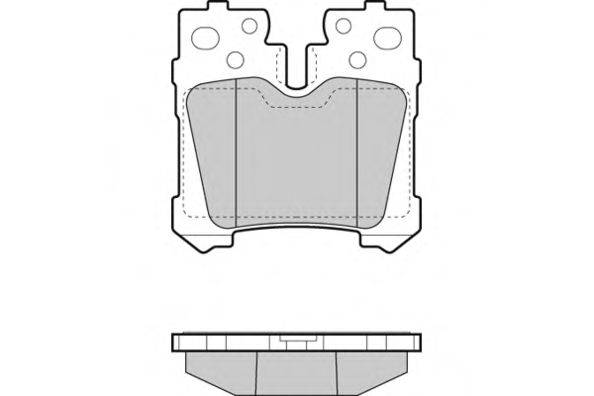 Комплект тормозных колодок, дисковый тормоз E.T.F. 12-1463
