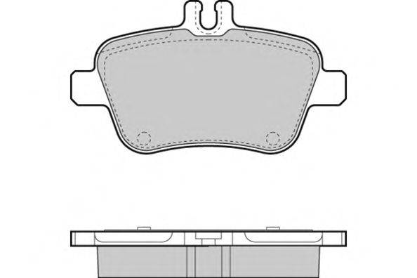 Комплект тормозных колодок, дисковый тормоз E.T.F. 12-1469
