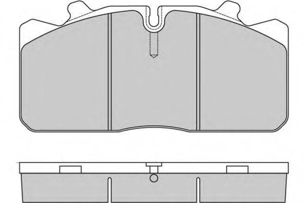 Комплект тормозных колодок, дисковый тормоз E.T.F. 12-5285