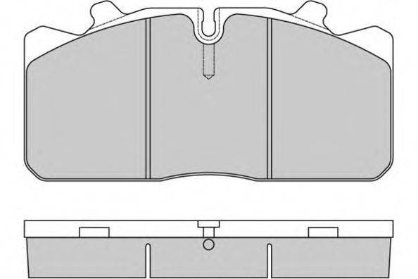Комплект тормозных колодок, дисковый тормоз E.T.F. 12-5286