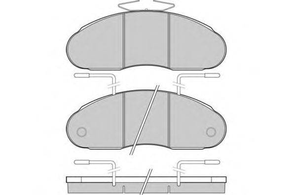 Комплект тормозных колодок, дисковый тормоз E.T.F. 29034