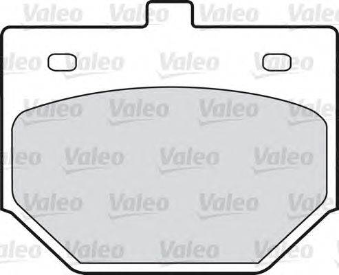 Комплект тормозных колодок, дисковый тормоз VALEO 598209