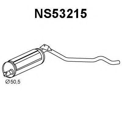 Глушитель выхлопных газов конечный VENEPORTE NS53215