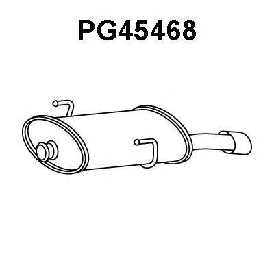 Глушитель выхлопных газов конечный VENEPORTE PG45468