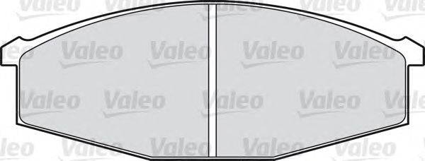Комплект тормозных колодок, дисковый тормоз VALEO 540411