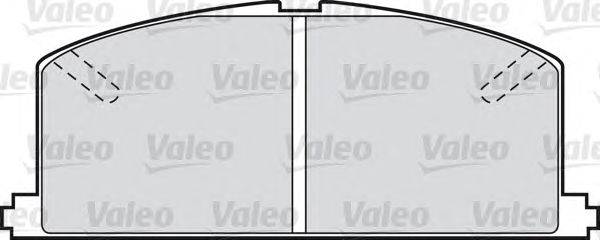 Комплект тормозных колодок, дисковый тормоз VALEO 20870