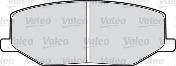 Комплект тормозных колодок, дисковый тормоз VALEO 598021