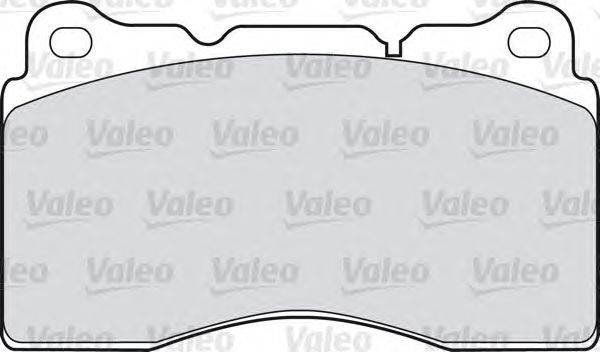 Комплект тормозных колодок, дисковый тормоз VALEO 598772