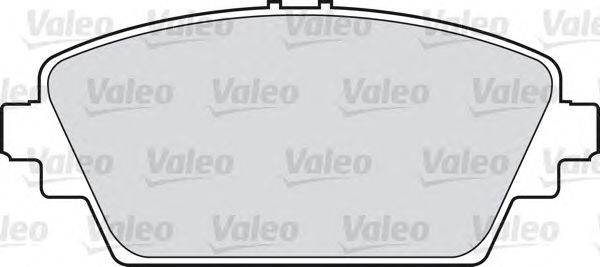 Комплект тормозных колодок, дисковый тормоз VALEO 598451
