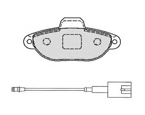 Комплект тормозных колодок, дисковый тормоз RAICAM 1.446.3