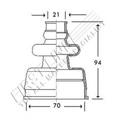 Пыльник, приводной вал FIRST LINE FCB2776