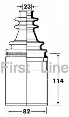 Пыльник, приводной вал FIRST LINE FCB2915