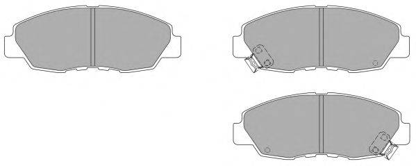 Комплект тормозных колодок, дисковый тормоз FREMAX FBP-1529