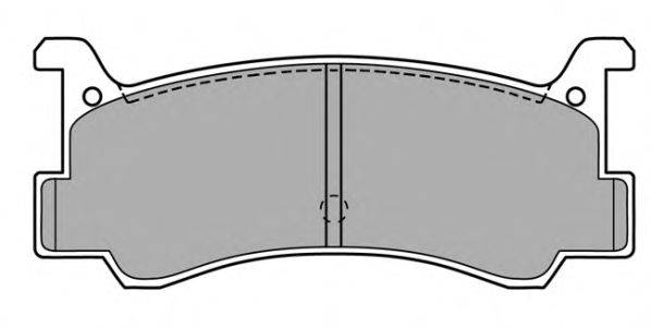 Комплект тормозных колодок, дисковый тормоз FREMAX 20008