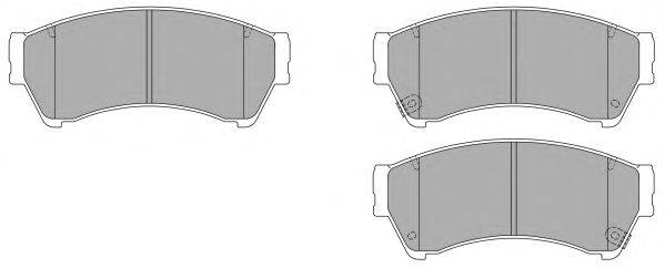 Комплект тормозных колодок, дисковый тормоз FREMAX FBP1524