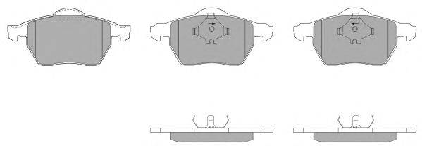 Комплект тормозных колодок, дисковый тормоз FREMAX FBP-0869