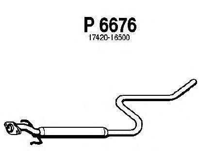 Средний глушитель выхлопных газов FENNO P6676