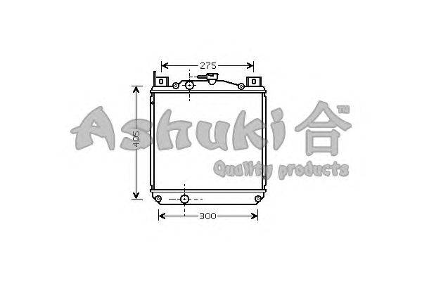 Радиатор, охлаждение двигателя ASHUKI K452-10